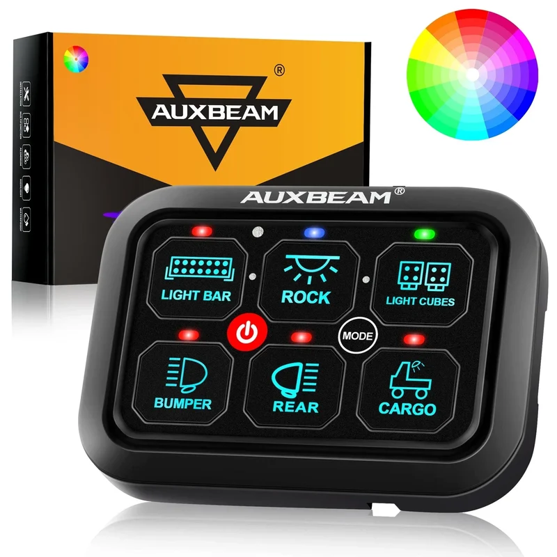 6-vägs Auxbeam-kontrollpanel