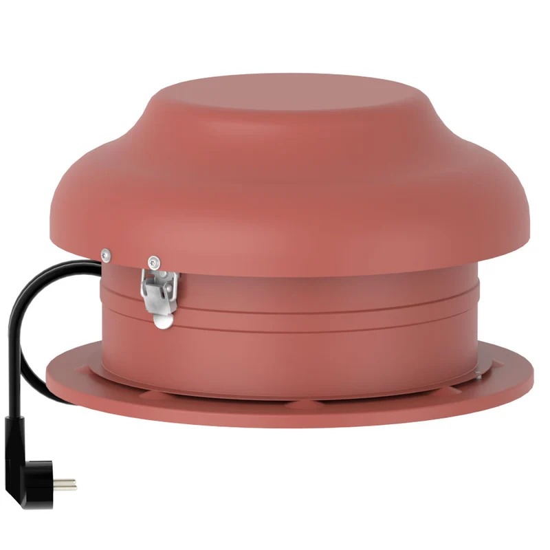 TakLuftfläkt TKC 300C Röd
