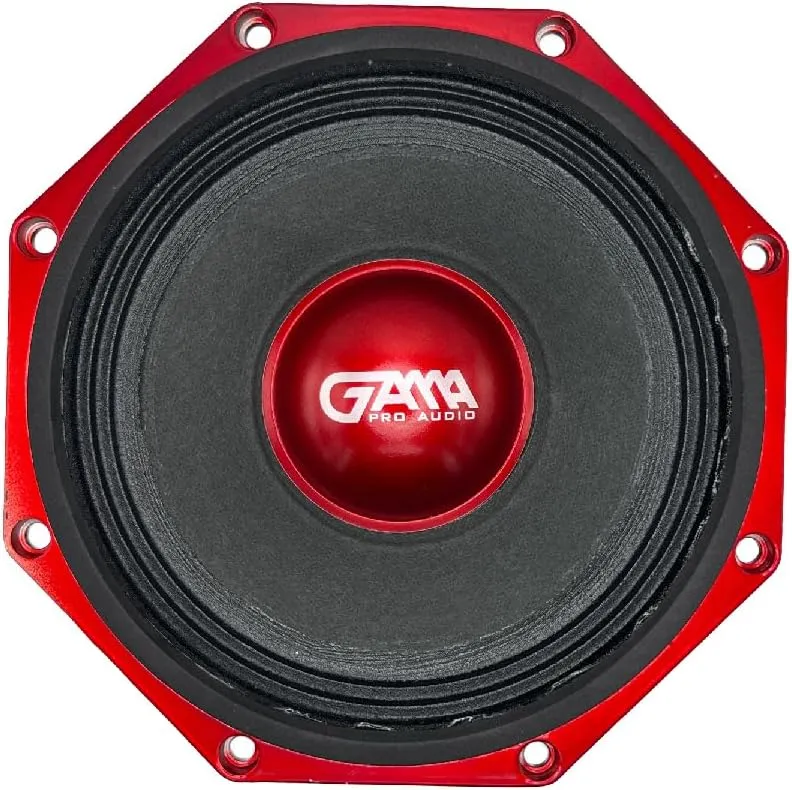 8" High-Performance Midrange Octagonal Loudspeaker – 1200W Max, 800W RMS, 4-Ohm for Car & Truck Audio