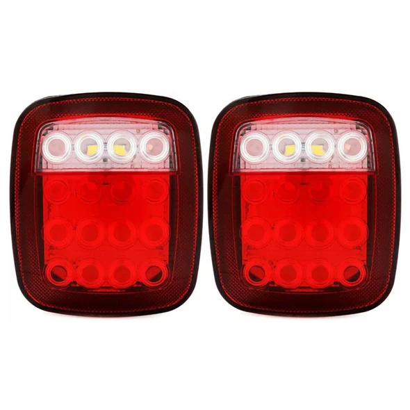 16‑LED Tail/Brake/Reverse – Jeep Style