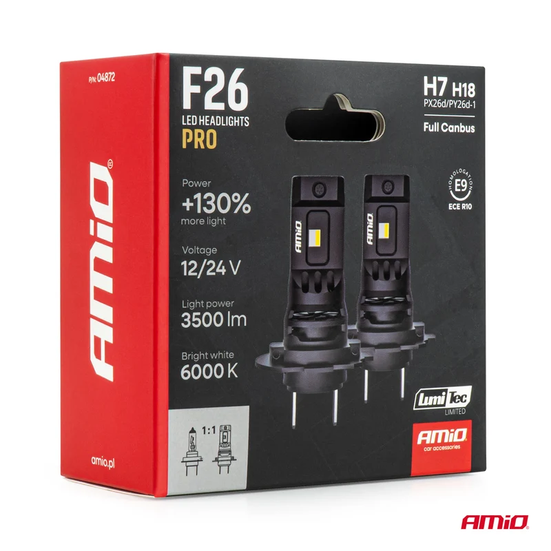 F26 PRO Direktmonterade LED-strålkastarlampor / H7