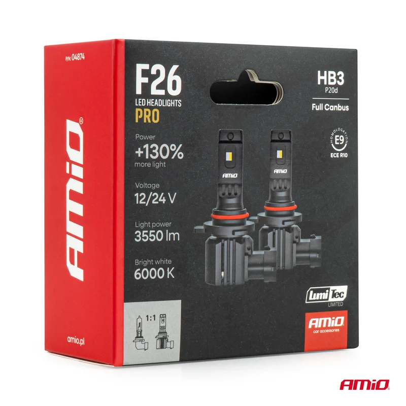 F26 PRO Direktmonterade LED-strålkastarlampor / HB3