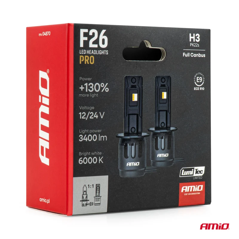 F26 PRO Direktmonterade LED-strålkastarlampor / H3