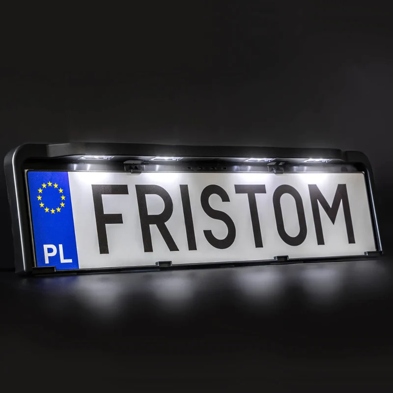 Nummerplåtshållare med LED-lampor