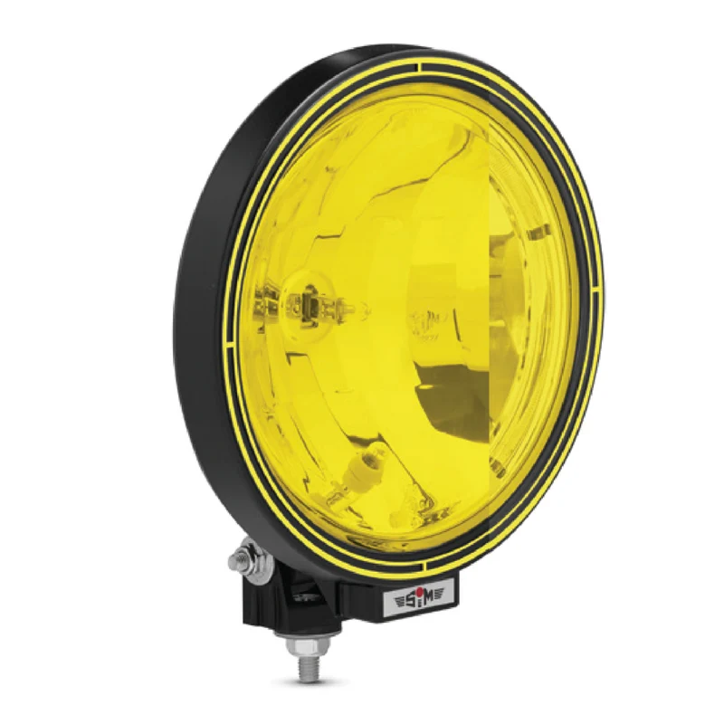 SIM Rund glödlampa med parkeringsljus / 9" gul utgåva