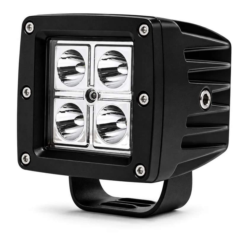 4" LED Work Light 16W 4D Reflector (Pair)