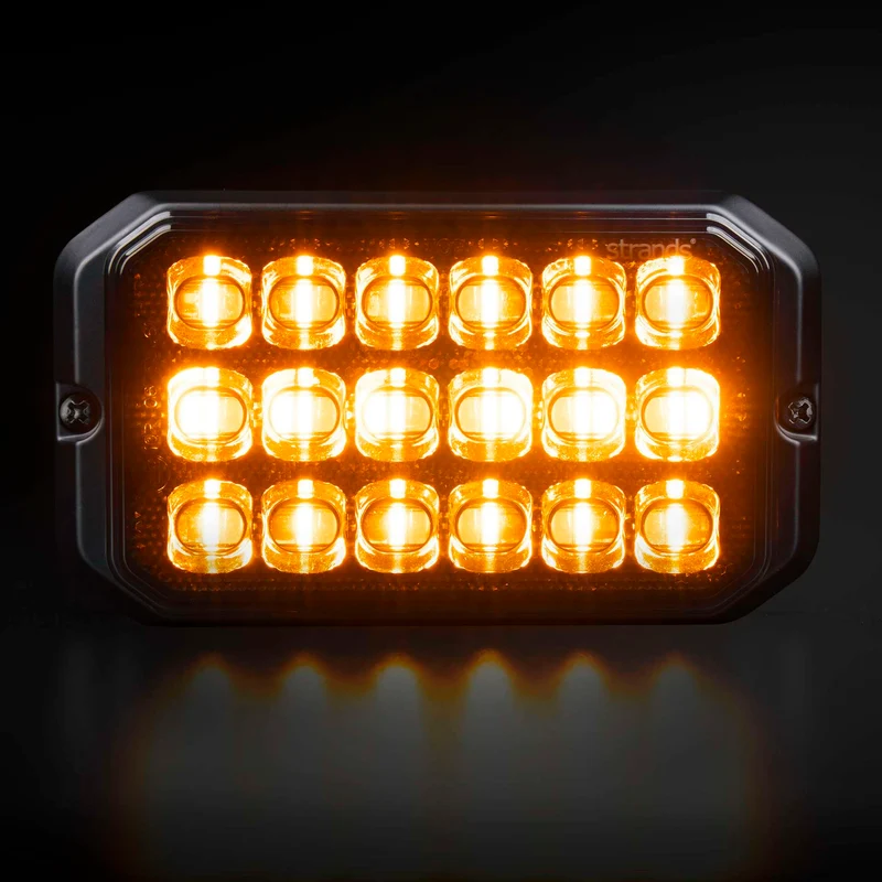 Strands Dark Knight Duo Strobe 18 LED Varningsljus / Gul & Vit