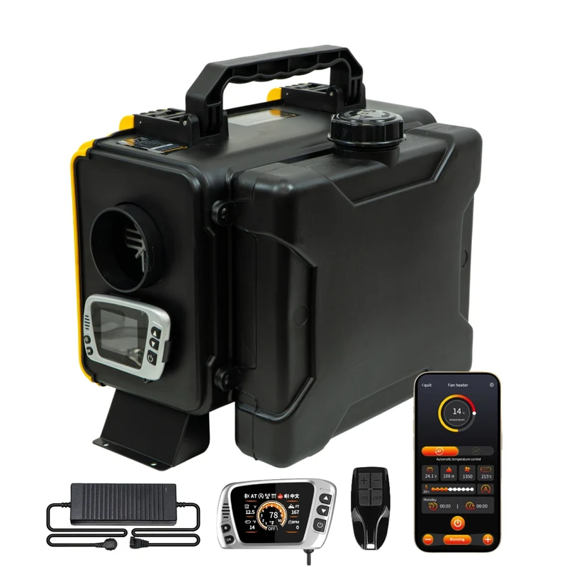 Sunster HTB1 Diesel Heater 8KW 12V 110-240V, ToolBox Bluetooth Version