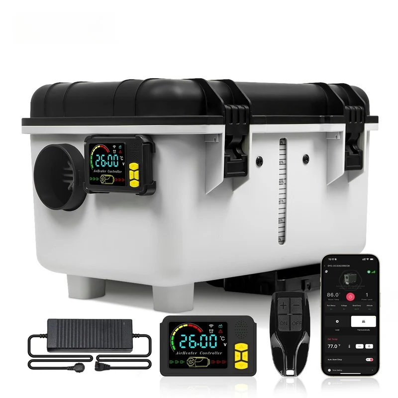 Sunster TB30 Diesel Heater 8KW 12/24V 110-240V, ToolBox Bluetooth Version