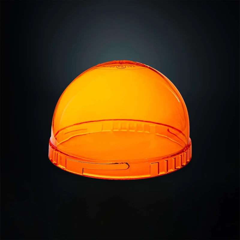 STRANDS ORANGE GLAS RUND