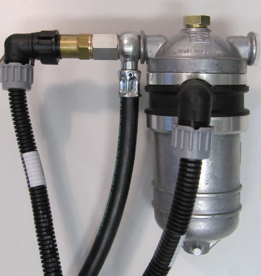 Bränslefilter 0,25 L uppvärmt