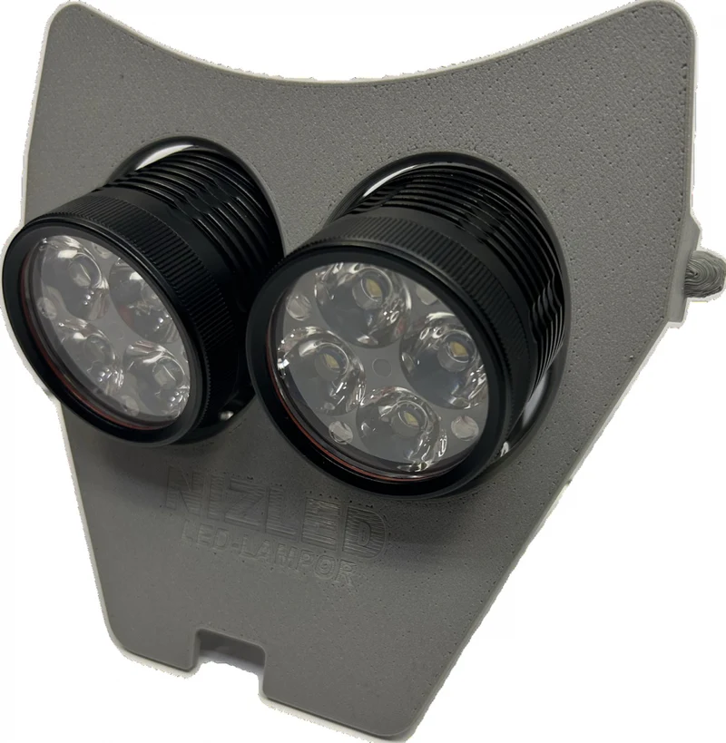 Lampfäste Sherco 2024-, 80w med 2st NIZLED R40DRL