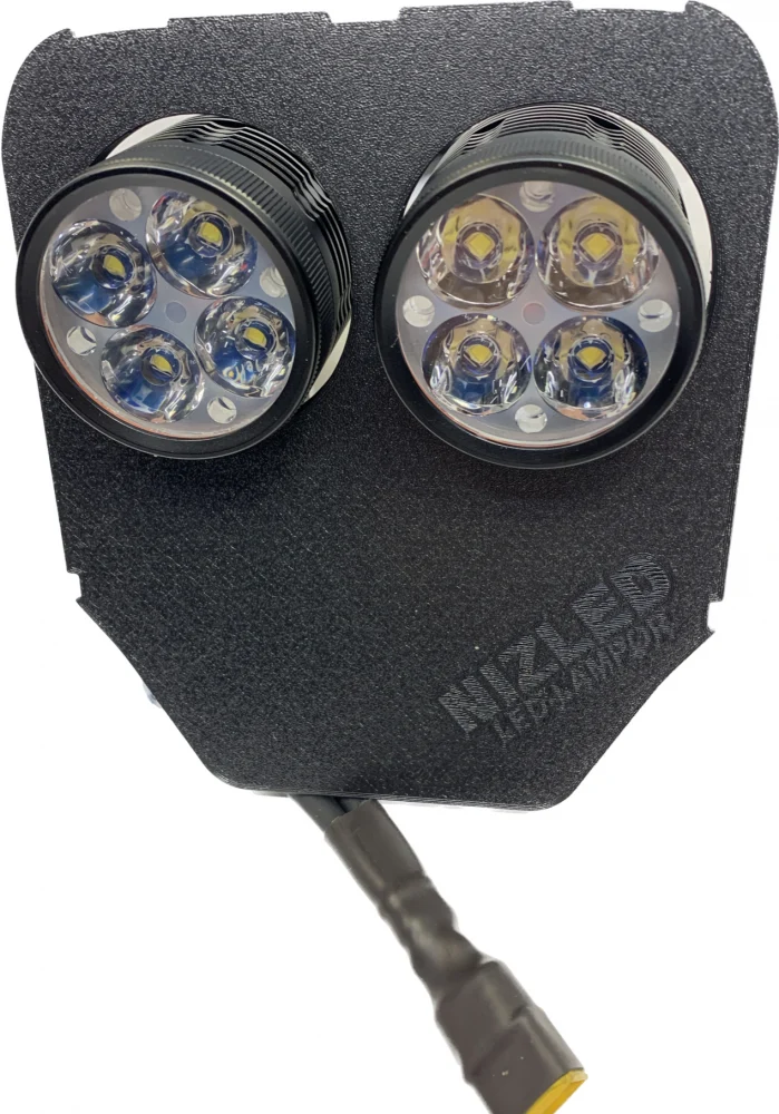 Dubbel lampfäste 80w Husqvarna 2020-2023, NIZLED R40DRL kallvit