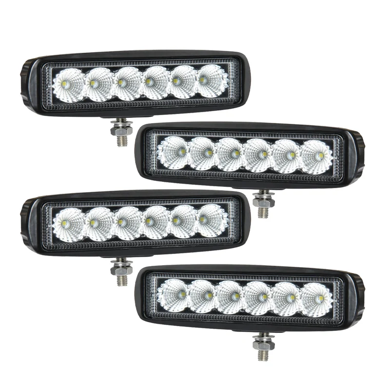 4-pack NIZLED B18RF, 15.8 cm back-/arbetsljus, 18W, arbetsljuspaket