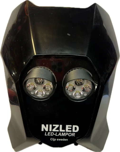 Dubbelljus kallvit 80w Triumph 2024-, svart, 2xE406k NIZLED