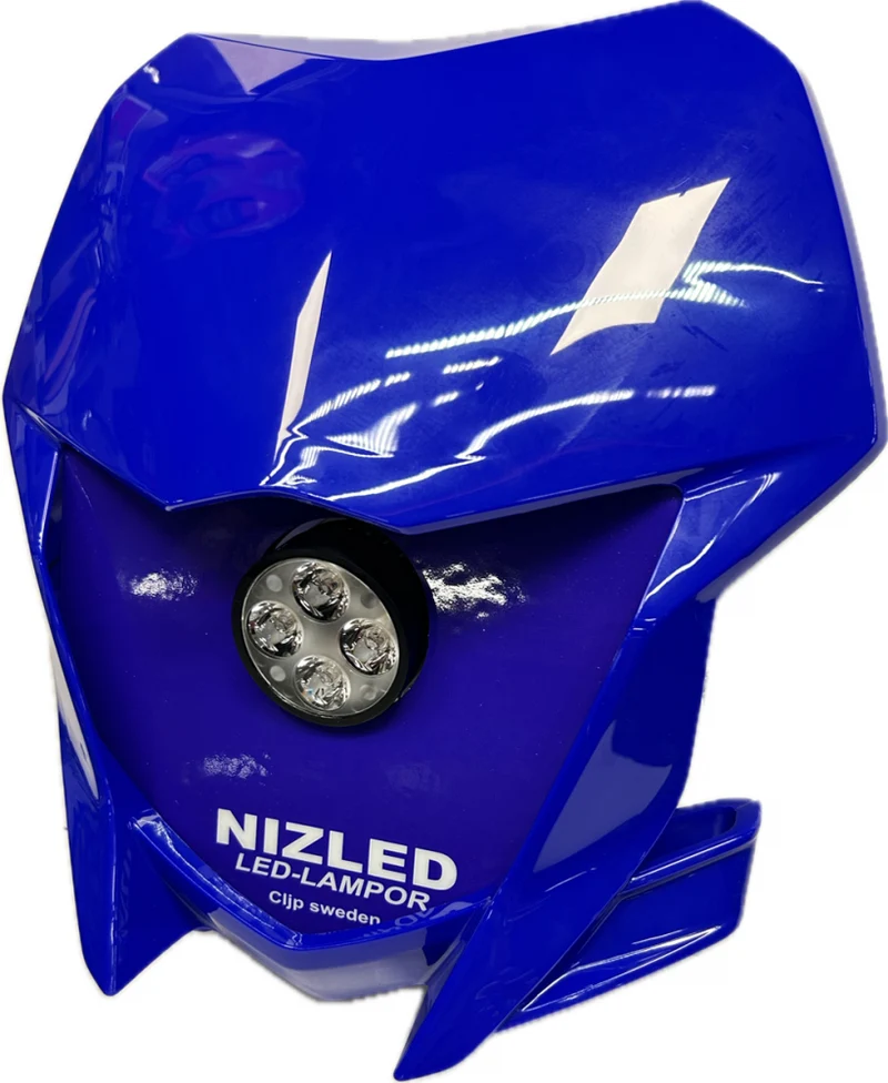 Singel lampkåpa varmvit 40w Yamaha YZ/WR 2019-2025, blå, 1xE40F5K