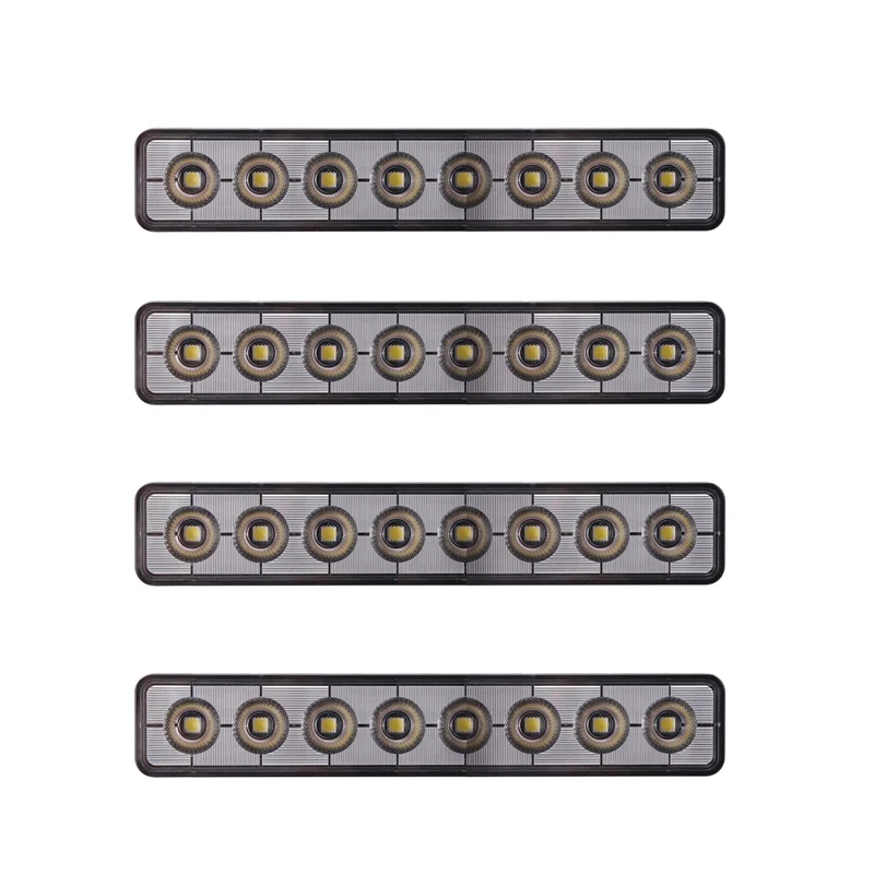 4-pack NIZLED B48RF, vinklat 24.2 cm back-/arbetsljus, 48W, arbetsljuspaket