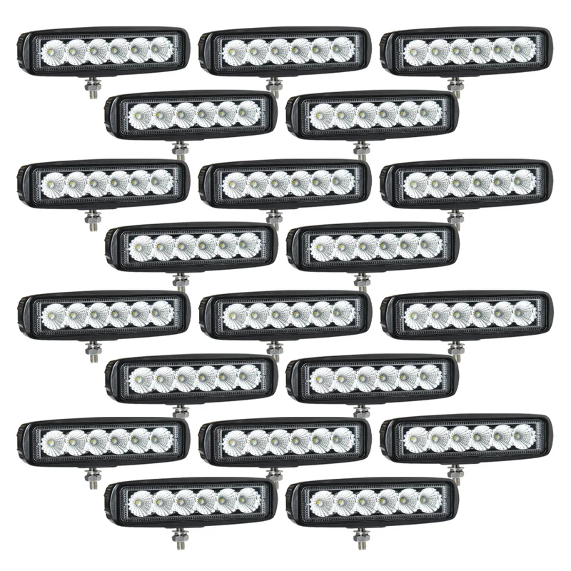 20-pack NIZLED B18RF, 15.8 cm back-/arbetsljus, 18W, arbetsljuspaket
