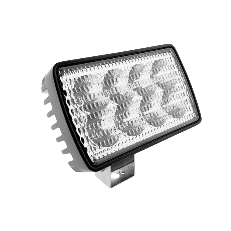 Rektangulär LED-arbetslampa med justerbar rostfri konsol / 24W