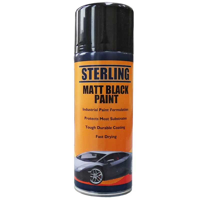 Aerosolfärg / Mattsvart / 400ml