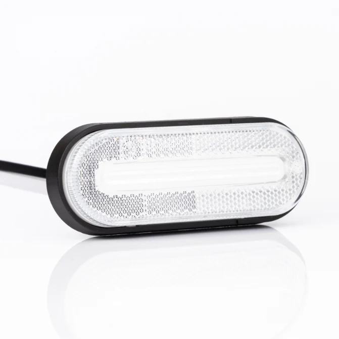 Fristom Front White Marker Light med LED Stripe