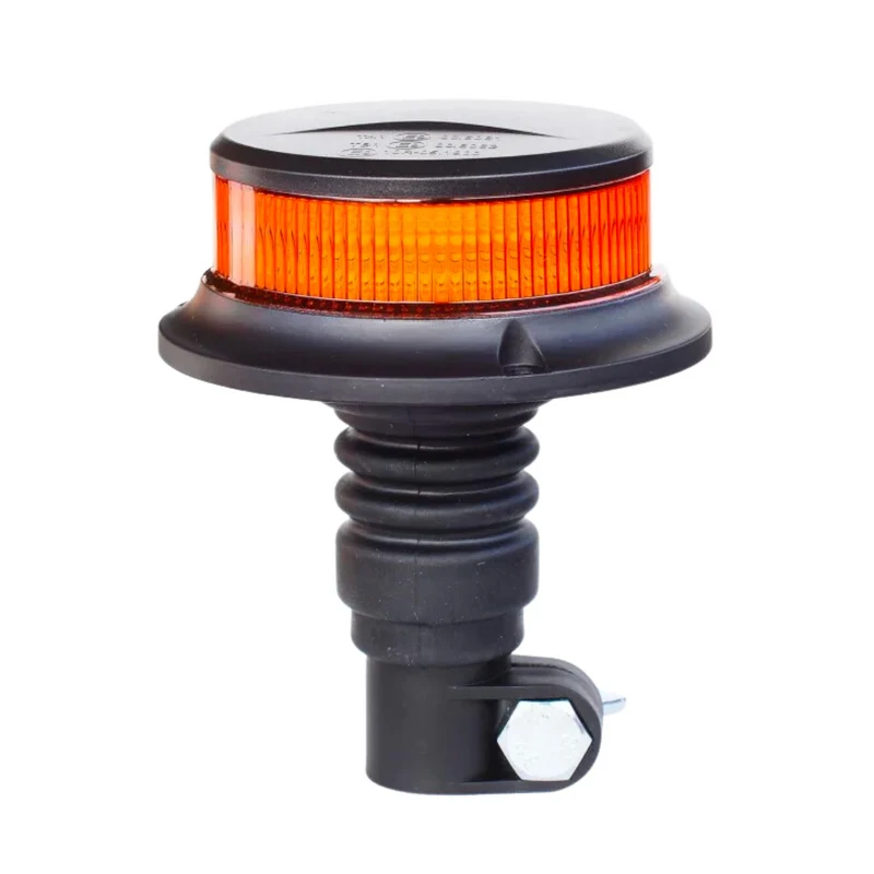 Bärnstensfärgad LED-ljus med Flexi-DIN-montering / platt topp