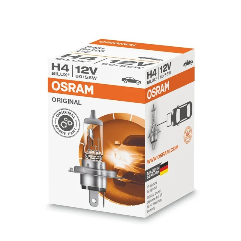 OSRAM 12v Classic H4 Strålkastarlampa 60/55w