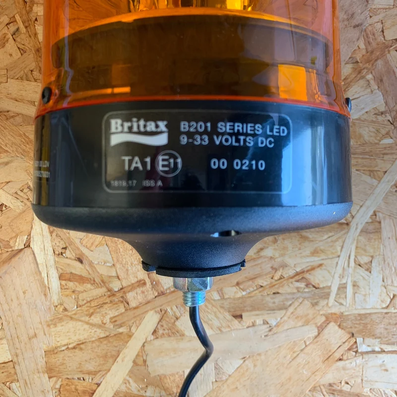 Britax B200 Premium LED Beacon med bärnstensfärgad lins