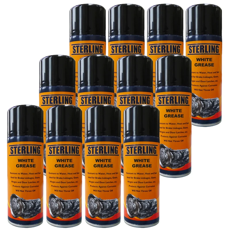 White Grease Spray 400ml - Box med 12 burkar