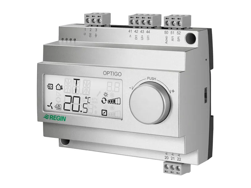 OPTIGO OP5U rumsregulator DIN-skena Regin