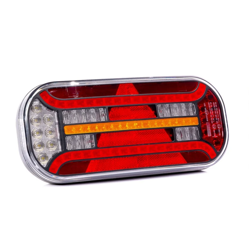 Stor LED-släplampa med dynamisk indikator / 7 funktioner / 300mm
