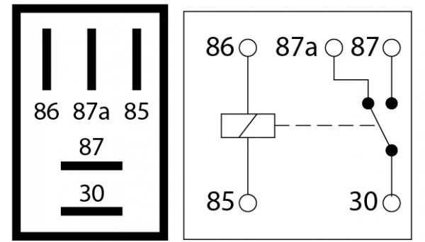 24V 20-40A Mikrorelä / 5-poligt