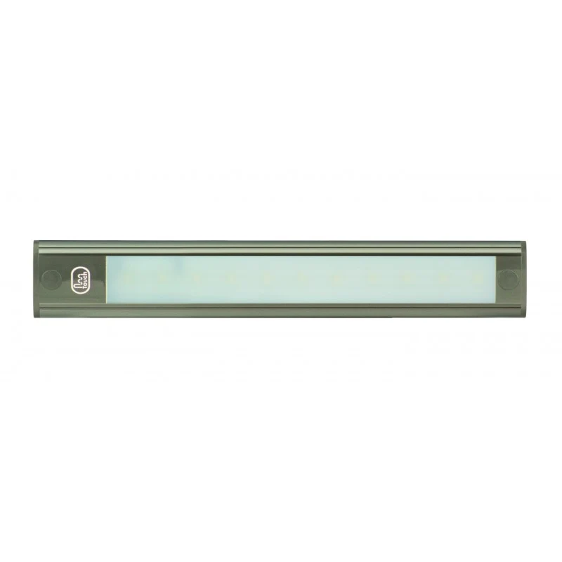 Interiörlampa med pekknapp 260mm 12v / Grå sockel / LED autolampor