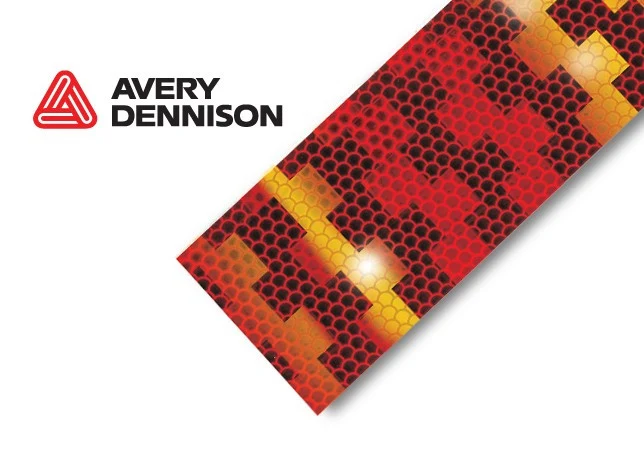 Avery Dennison Conspicuity Tape ECE 104 Godkänd, 50 m RÖD
