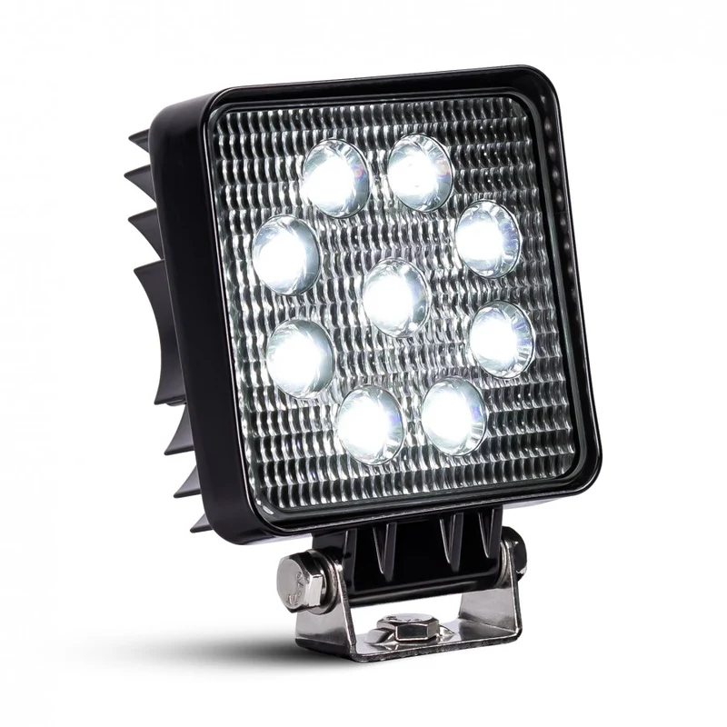 27W fyrkantig LED-arbetslampa / 1450 lumen