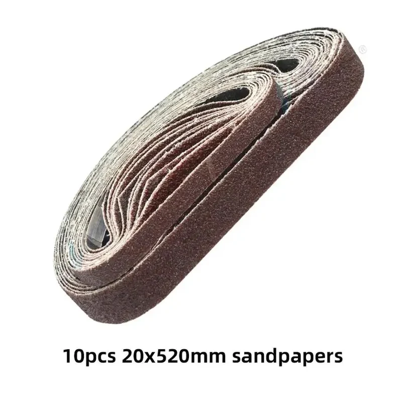 Sandpapper till bandslip kit 10 pack 520X20 mm