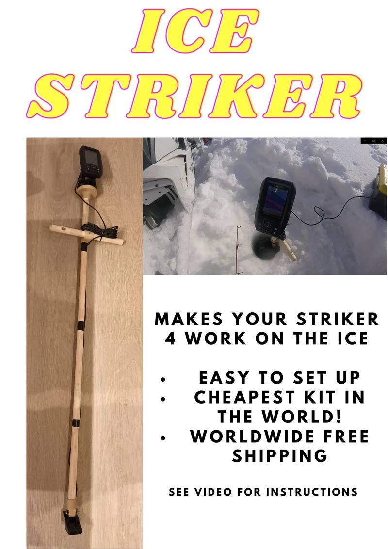 "ICE STRIKER" Få ett isfiske ekolod av det som sitter på båten