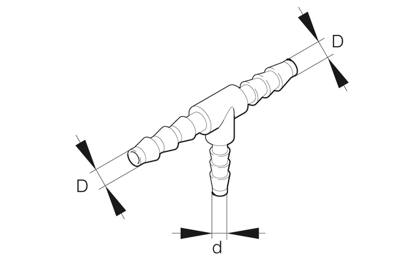 Eberspächer T-Rör 5mm