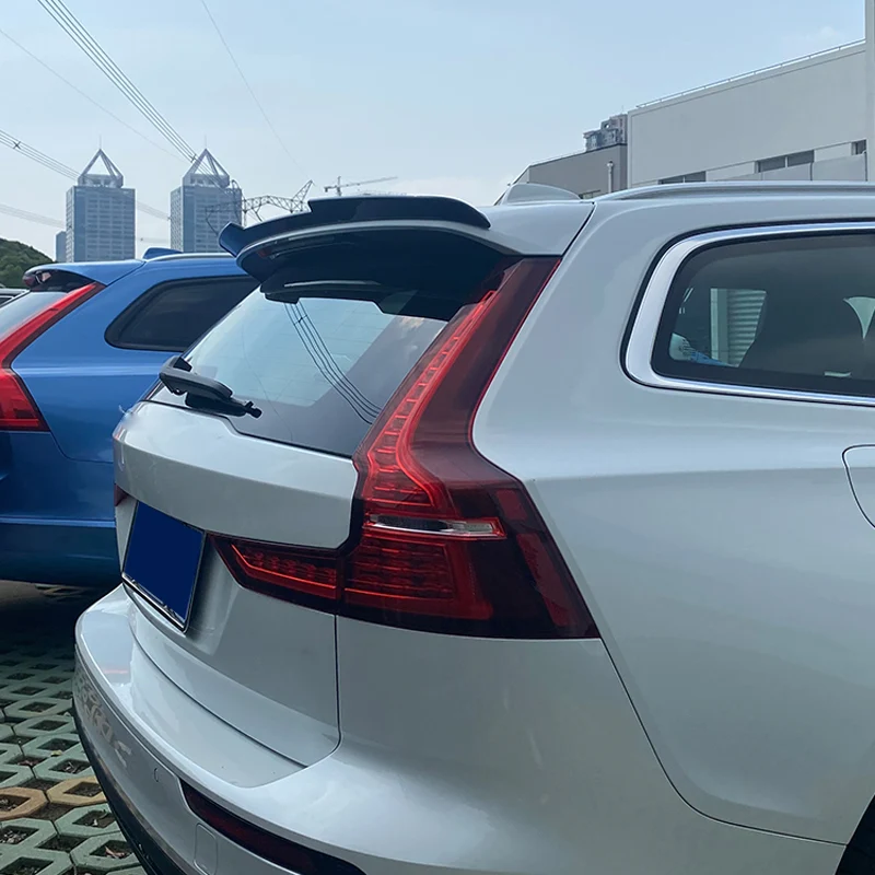 AutoStyle, takspoiler, ABS blank svart, passar till Volvo V60 II R-Design (2018-), inkl. Cross Country