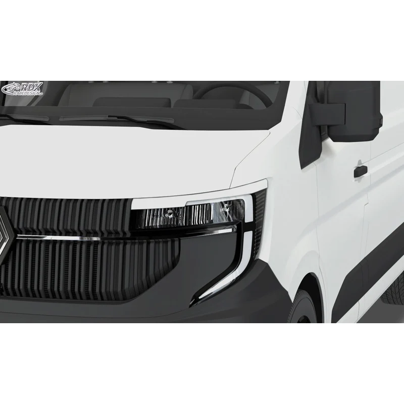 RDX, Ögonskuggor, ABS Blank Vit, passar till Renault Master IV (2024-) / Nissan Interstar (2024-)