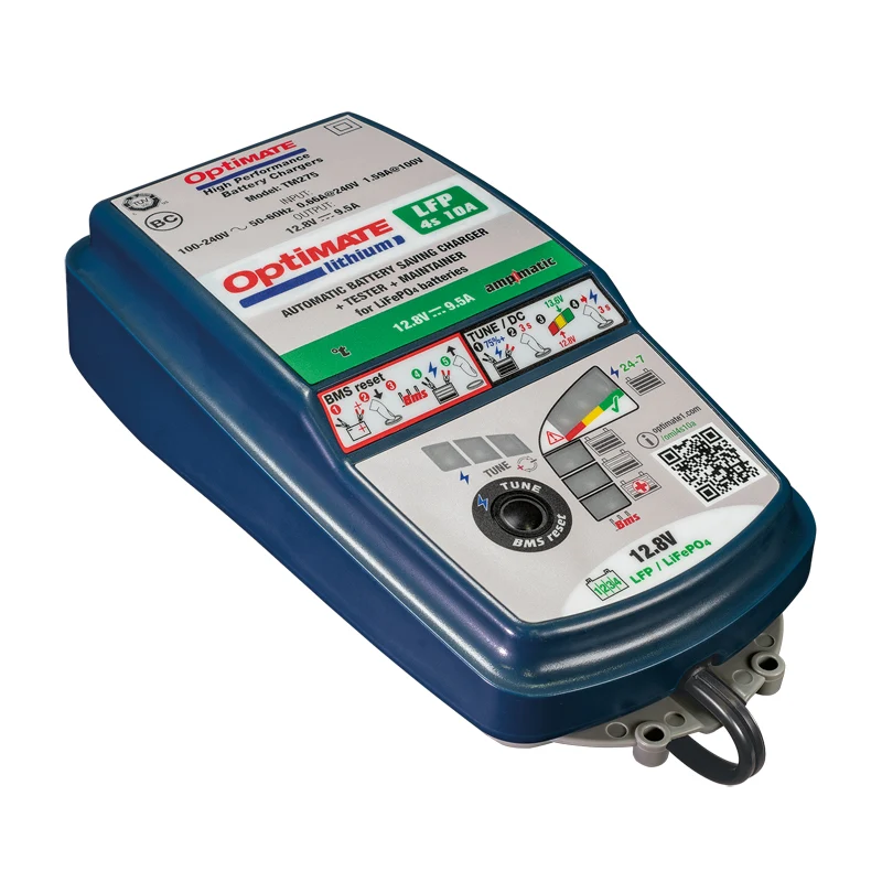 OptiMate, batteriladdare, Lithium 4s 10-Amp, passar till 12.8V/13.2V LiFePO4/LFP-batterier