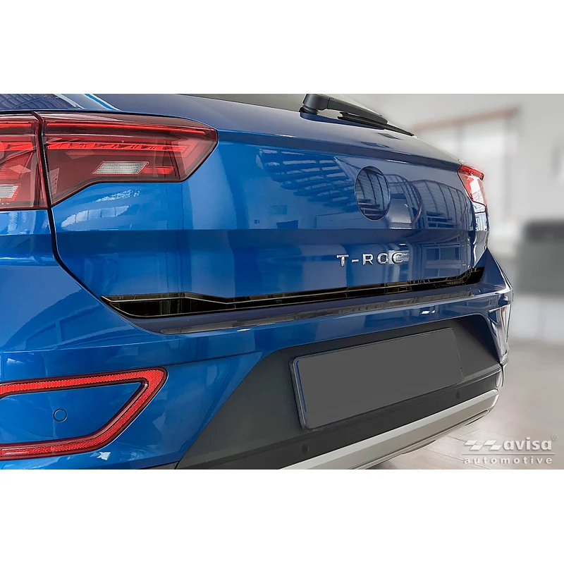 Avisa, Bakluckelist, Svart rostfritt stål, passar till Volkswagen T-Roc (2017-2022) & Facelift (2022-2025) inkl. Cabrio