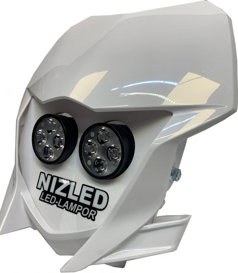 Dubbel lampkåpa kallvit 80w, Yamaha WR 2019-2026, vit, 2xE406k