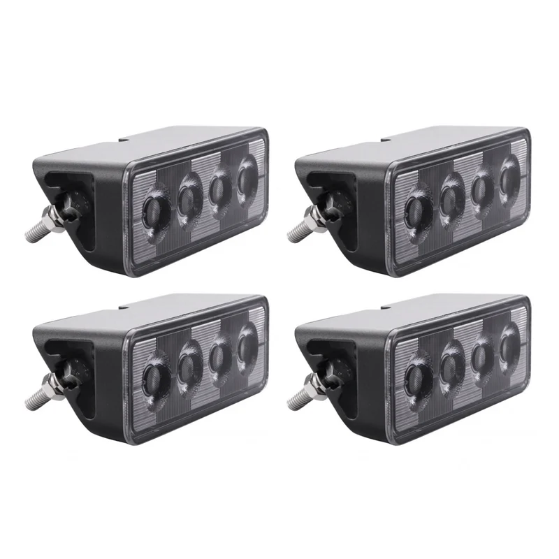 4-pack NIZLED B24RF, vinklat 13 cm back-/arbetsljus, 24W, arbetsljuspaket