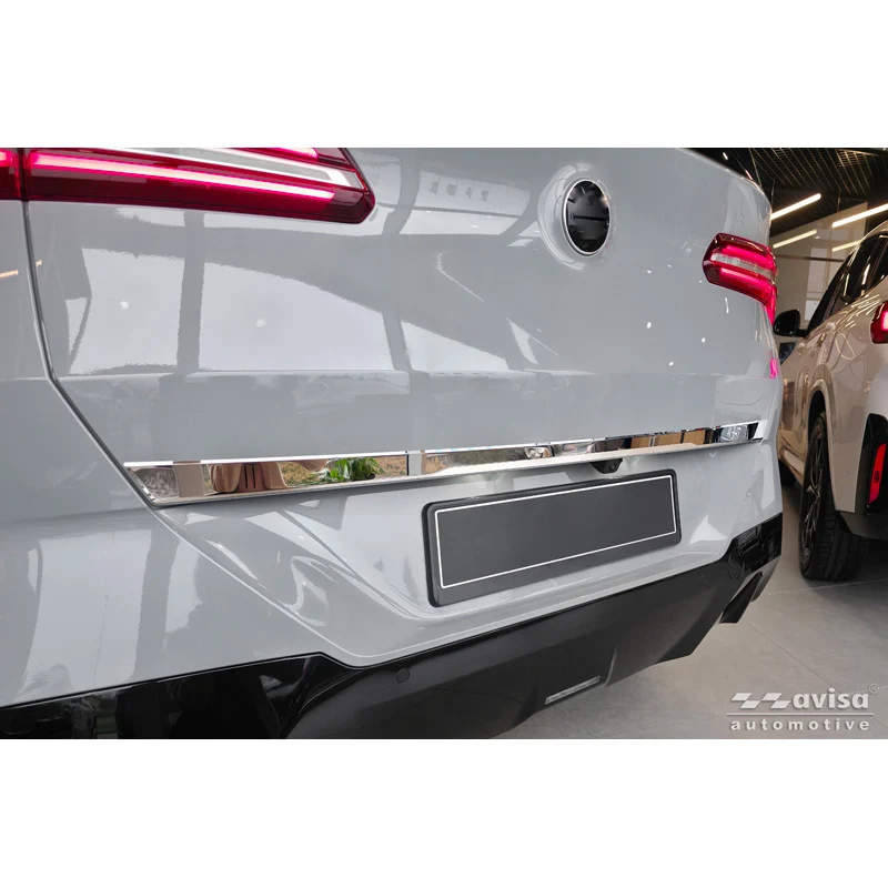 Avisa, Bakluckeskydd, kromat rostfritt stål, passar till BMW X3 (G45) (2024-), exkl. M-Sport