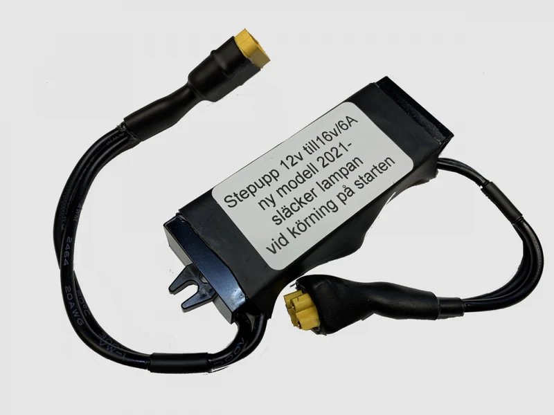 Stepupp 12 till 16volt/6amp för 2xE40F i hojkåpa
