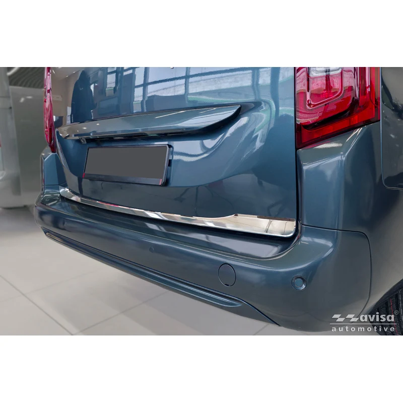 Avisa, Kromad bakluckbeklädnad, rostfritt stål, passar till Toyota Proace City Verso (2019-2024) & Facelift (2024-)