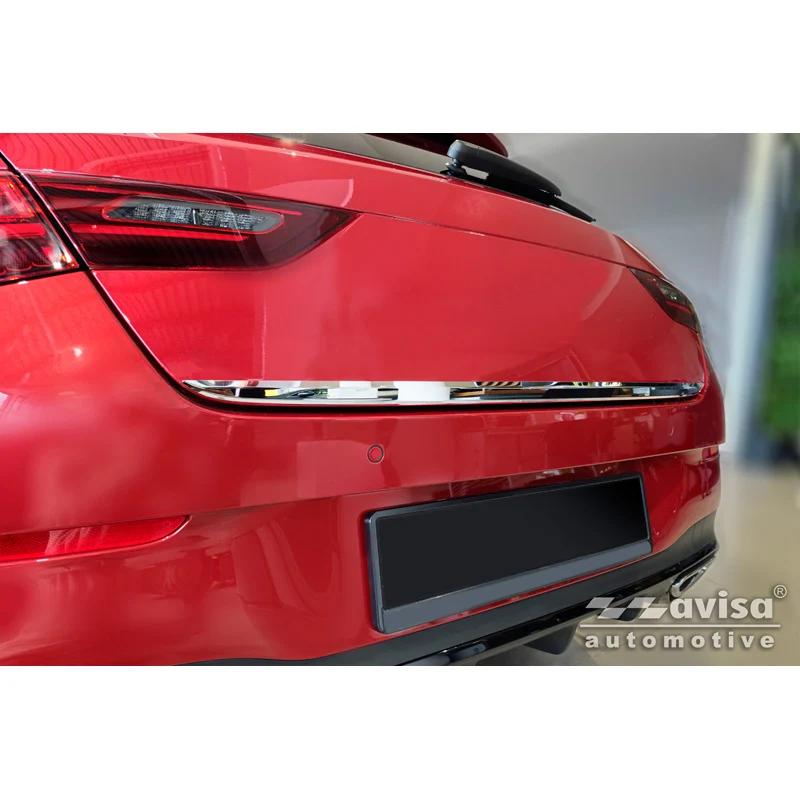Avisa, Krom rostfritt stål bakluckbeklädnad, passar till Mercedes CLA Shooting Brake (X118) (2019-)