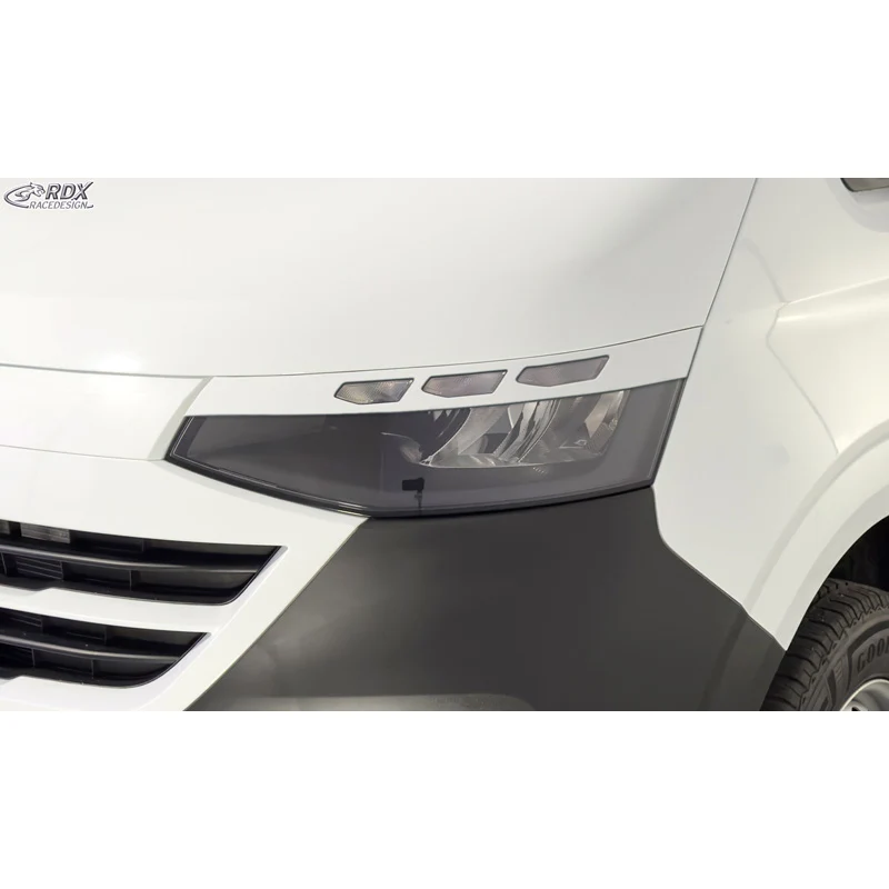 RDX, Strålkastarögonlock, ABS, passar till Volkswagen Transporter T7 (2024-) exkl. IQ.Light
