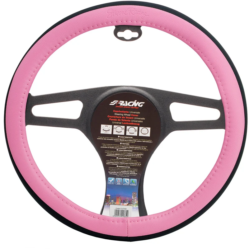 Simoni Racing, Rattmuff, Candy Pink, Ekoläder - Rosa/Svart, 37-39cm